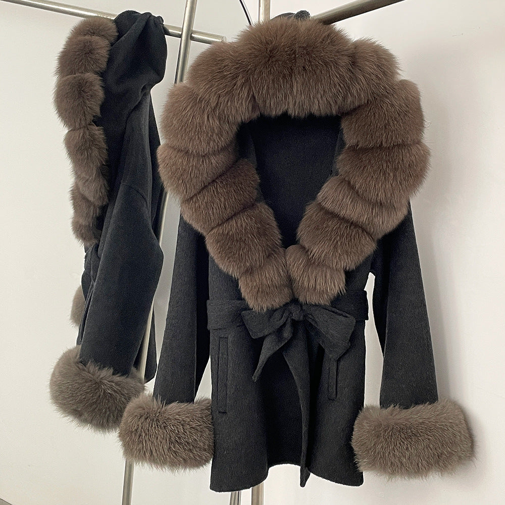 Double-Sided Wool Coat Women's Woolen Jacket