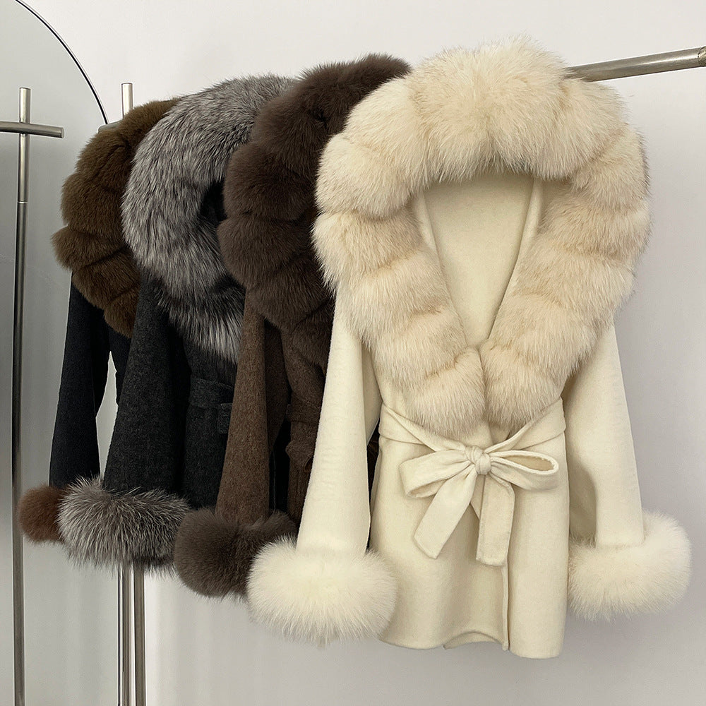 Double-Sided Wool Coat Women's Woolen Jacket