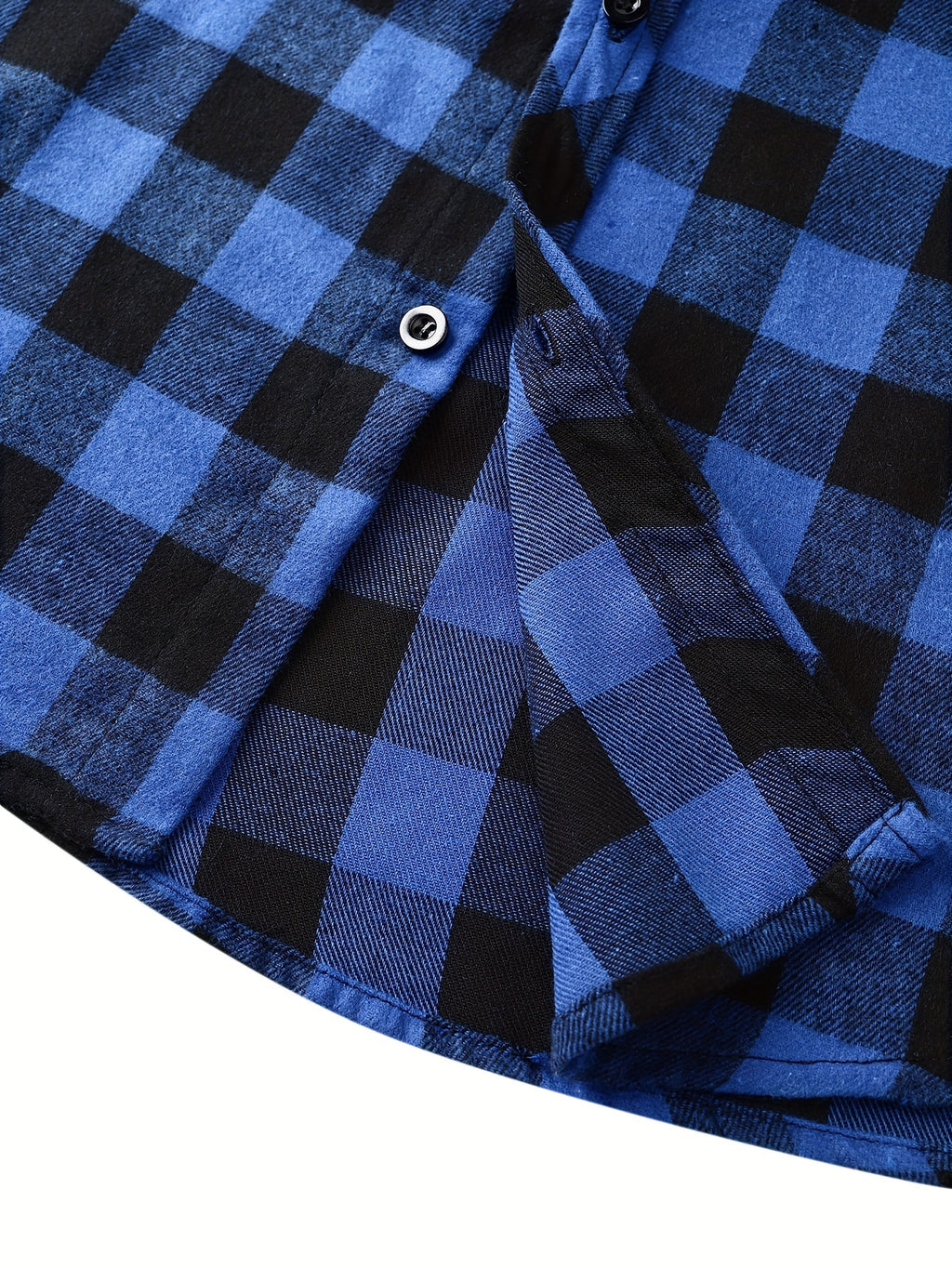 Long Sleeve Casual Regular Fit Button Up Hooded Shirts Jacket, Plaid Shirt Coat For Men