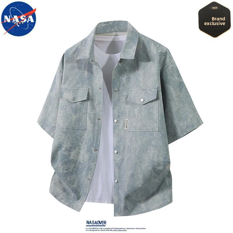 A high-end two-piece shirt set
