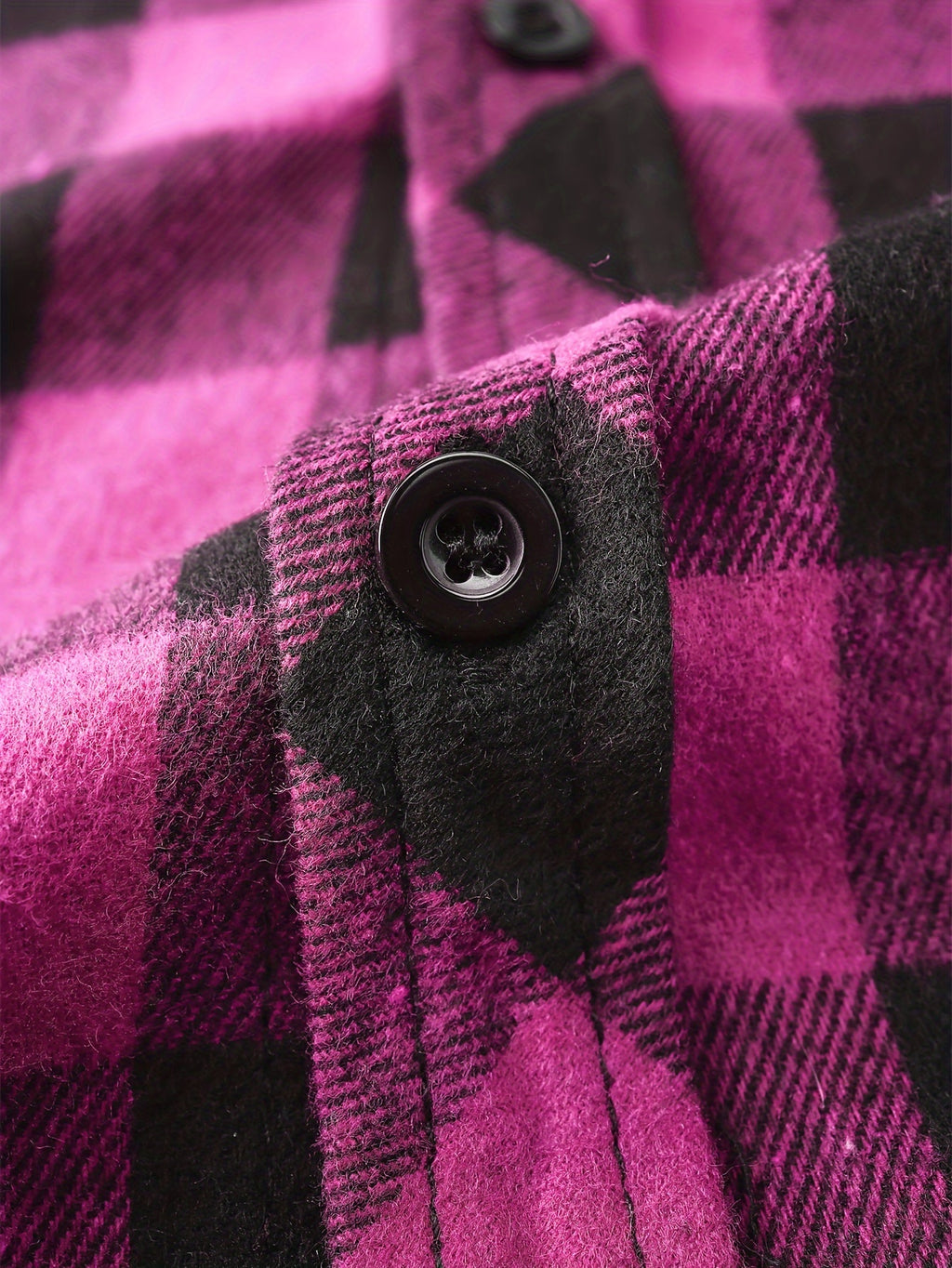 Long Sleeve Casual Regular Fit Button Up Hooded Shirts Jacket, Plaid Shirt Coat For Men