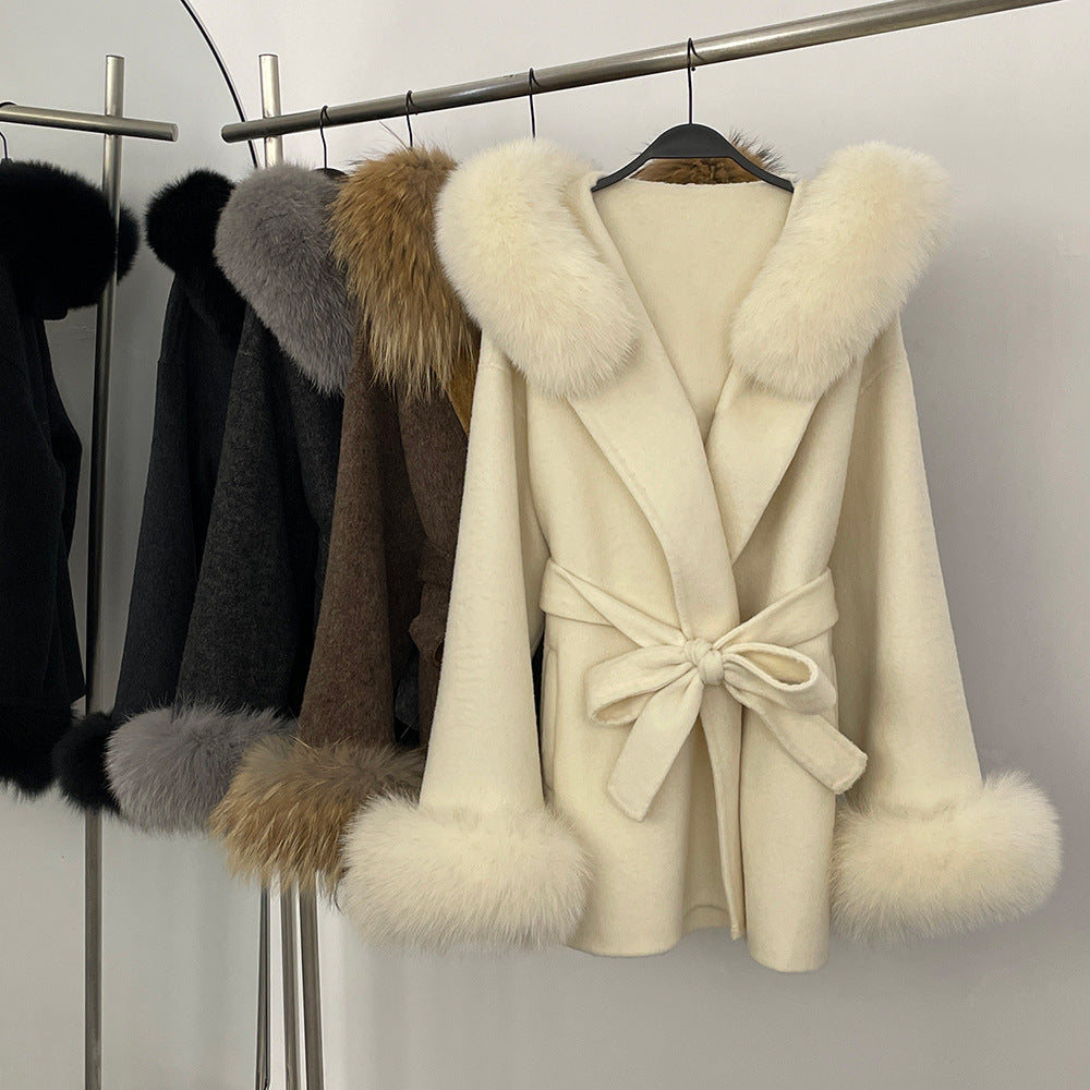 Double-Sided Wool Coat Women's Woolen Jacket