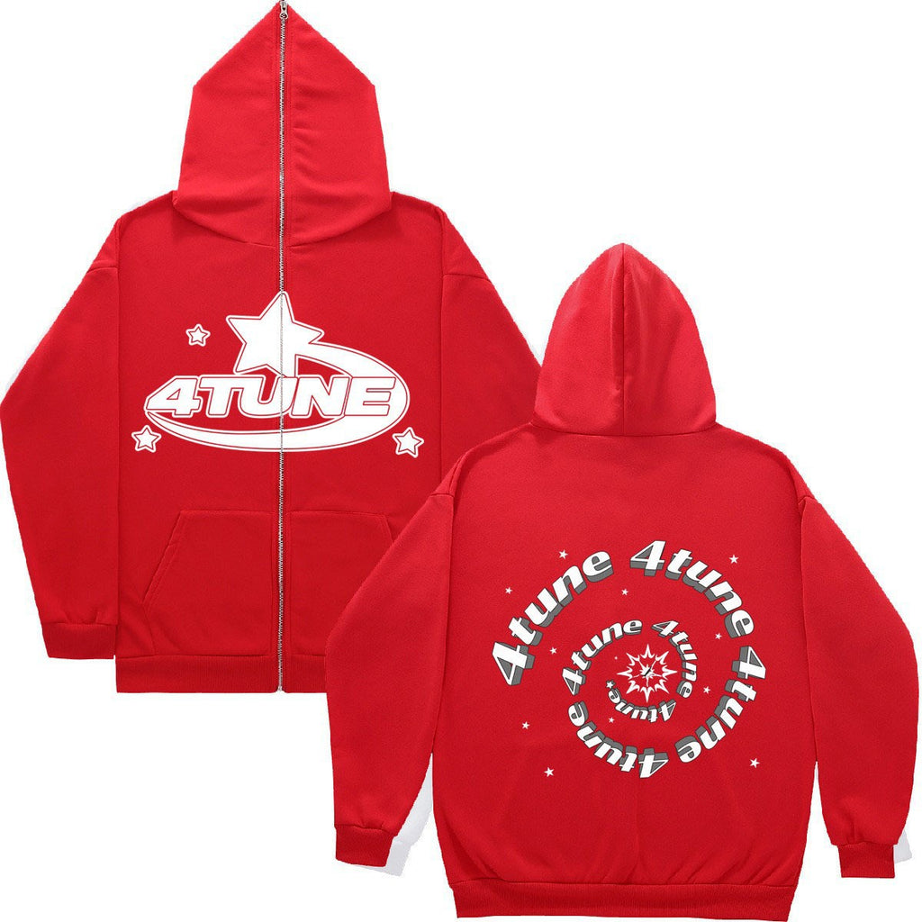 American retro casual hoodie and sweatshirt