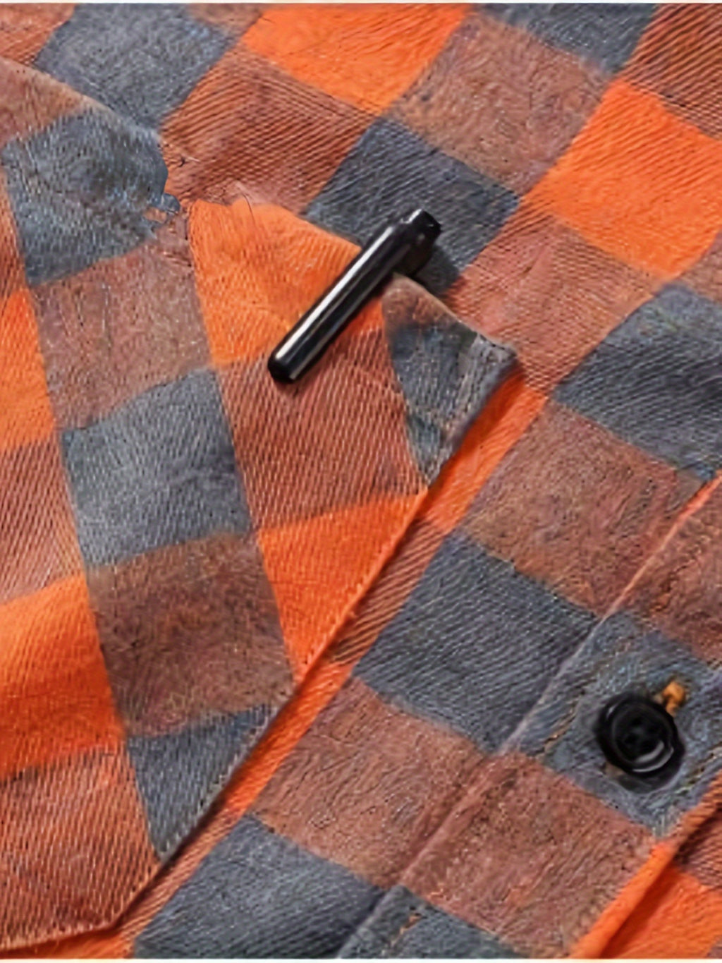 Long Sleeve Casual Regular Fit Button Up Hooded Shirts Jacket, Plaid Shirt Coat For Men