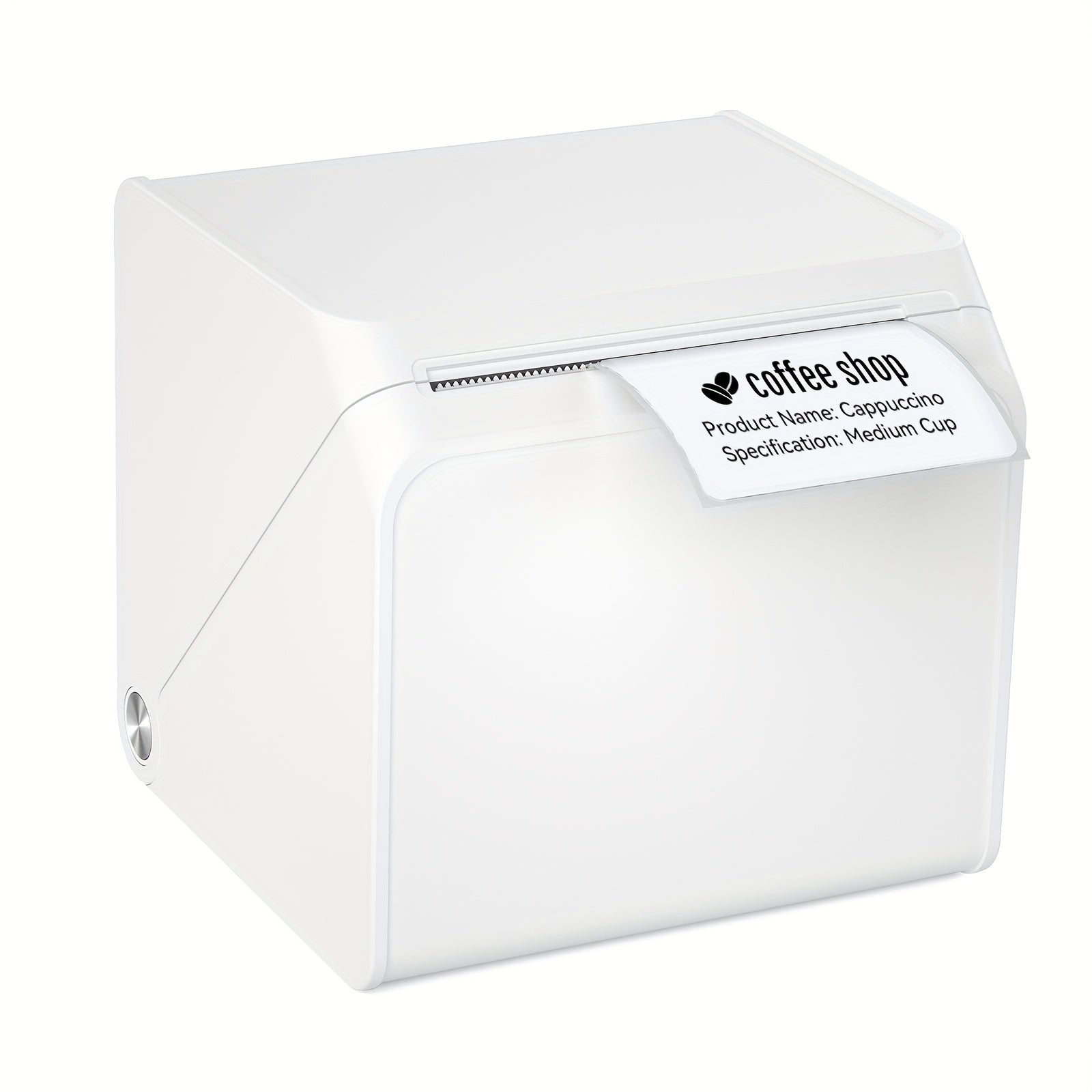 [Portable Label Printer] Portable Label Printer, Inkless Thermal Compact Printer | Connects to Smartphones And Computers, Suitable for Home, Office, Factory, Warehouse, Can Paste Express Face Sheets