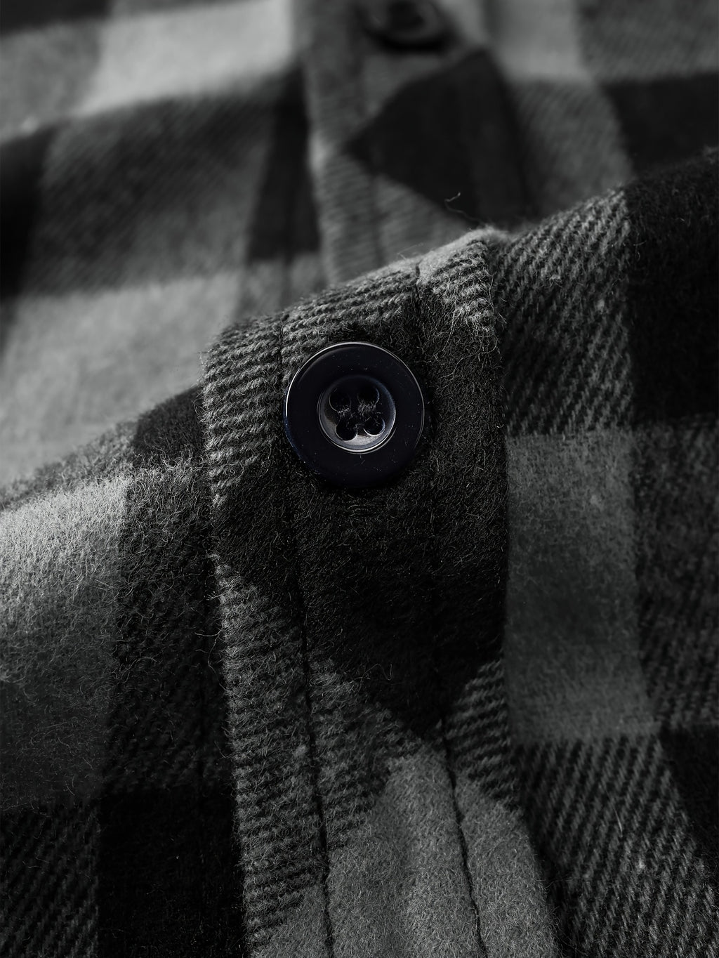 Long Sleeve Casual Regular Fit Button Up Hooded Shirts Jacket, Plaid Shirt Coat For Men