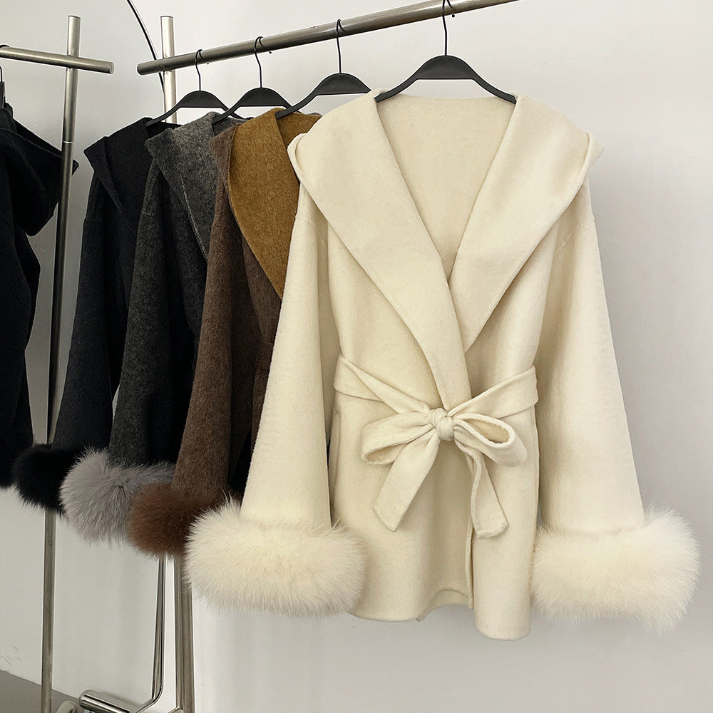 Double-Sided Wool Coat Women's Woolen Jacket