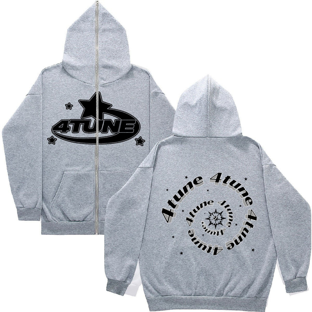 American retro casual hoodie and sweatshirt