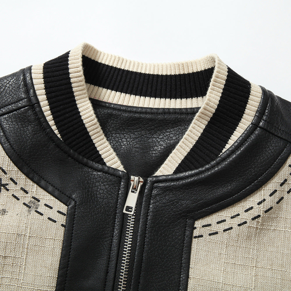 Men's Retro Angel Wings Baseball Jacket