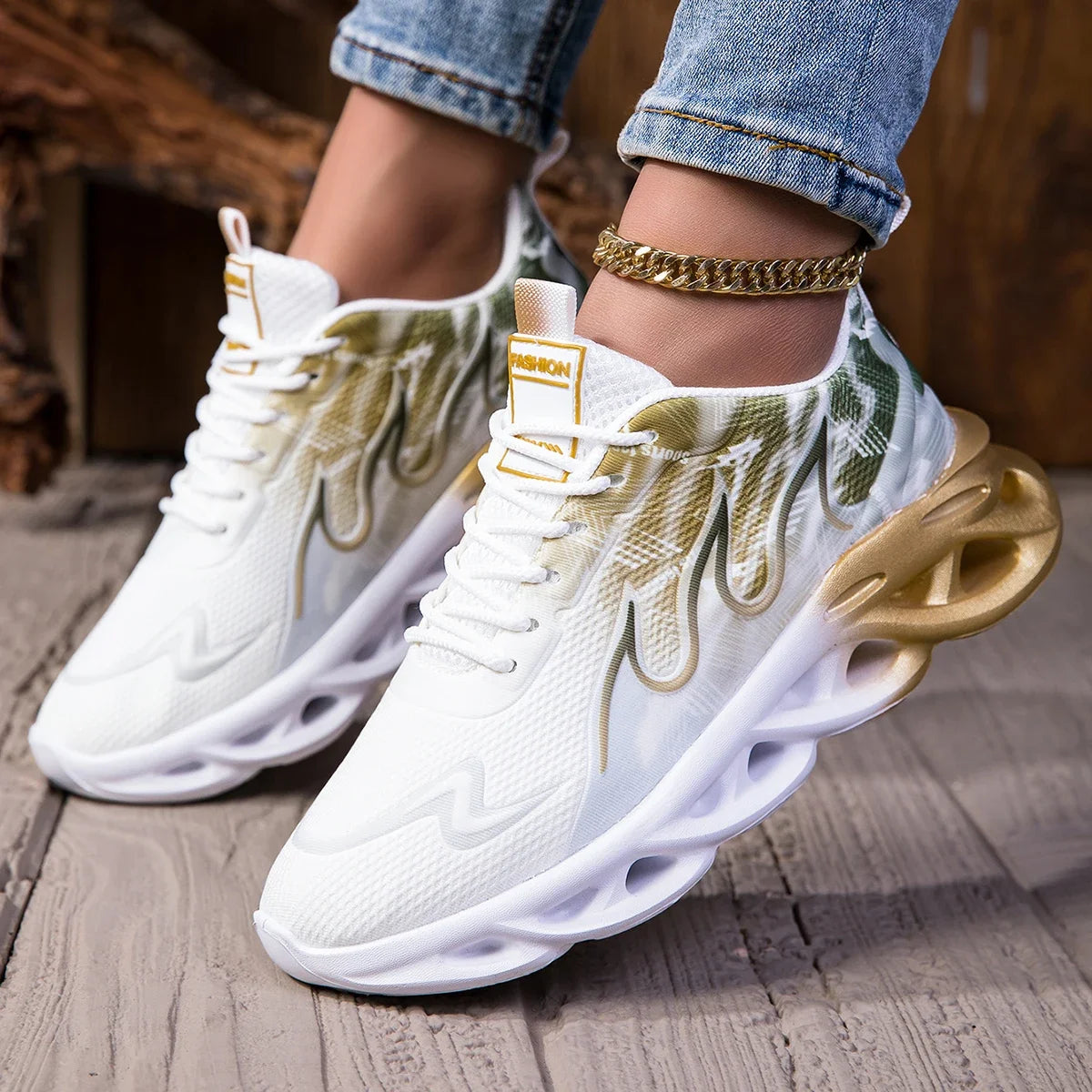 YRZL Womens Sneakers Lightweight Summer Woman Casual Sports Shoes Men Breathable Jogging Trainers Walking Tenis Ladies Shoes