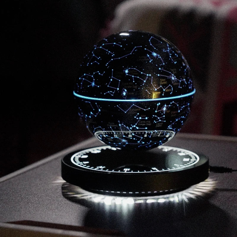 821Popular Magnetic Levitating Star Starry Bedroom Beside Lamp Rechargeable Floating Lights Christmas Gift Home Decoration
