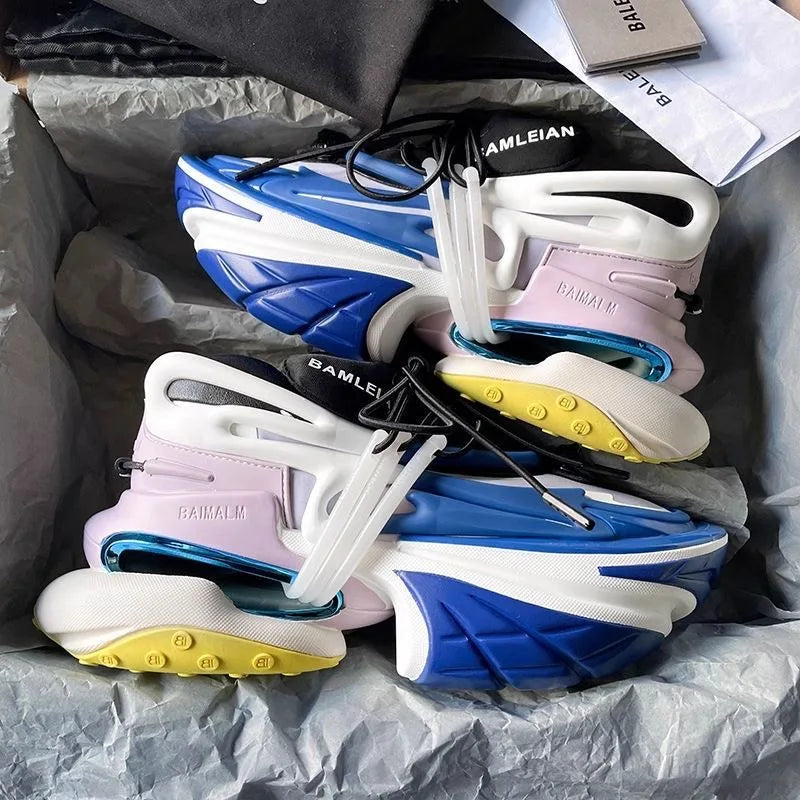 2025 New Running Shoes Man Thick Bottom Sports and Leisure Shoe Women Anti Slip Walking Jogging Shoes Couples Sneakers Unisex