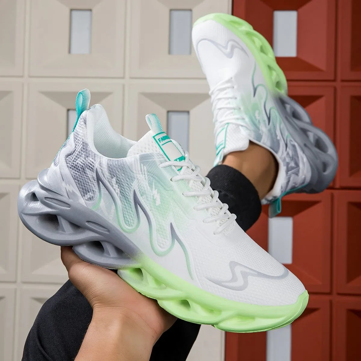 YRZL Womens Sneakers Lightweight Summer Woman Casual Sports Shoes Men Breathable Jogging Trainers Walking Tenis Ladies Shoes