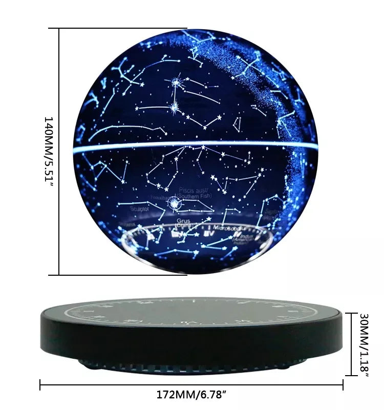 821Popular Magnetic Levitating Star Starry Bedroom Beside Lamp Rechargeable Floating Lights Christmas Gift Home Decoration