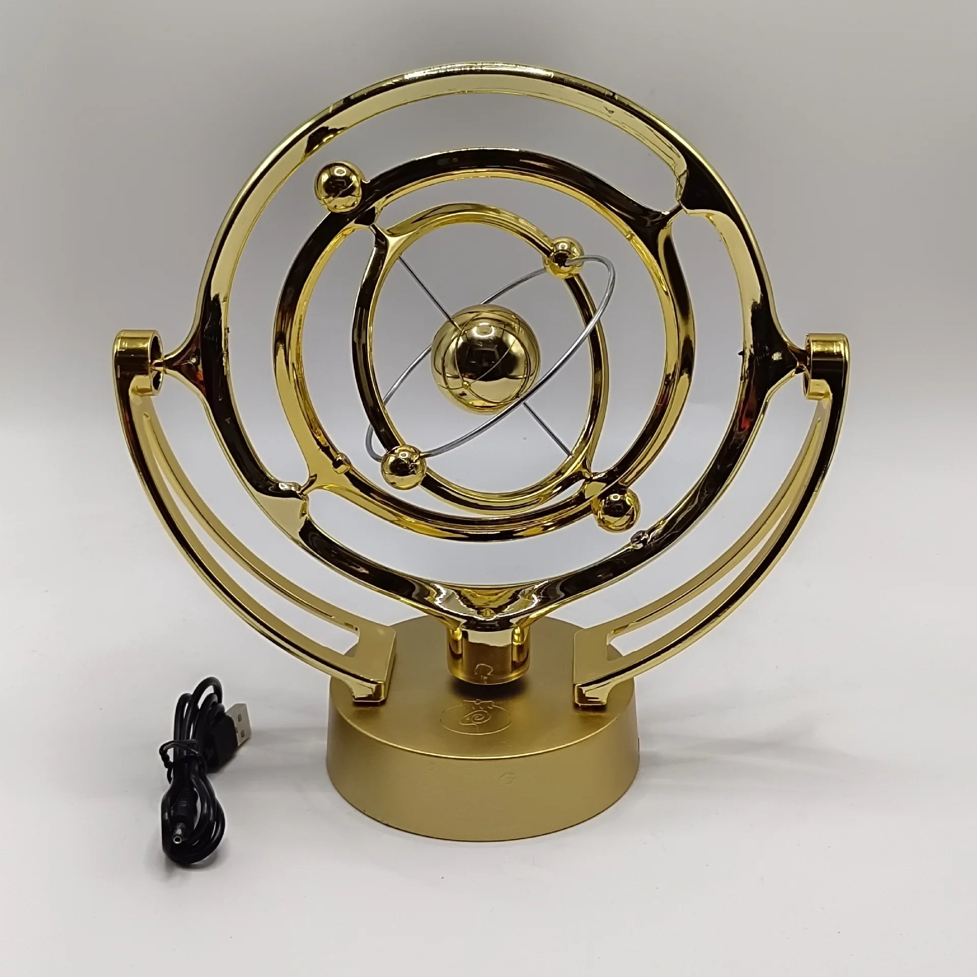 Rotating Magnetic Wobbler Earth Perpetual Motion Desktop Model Celestial Orbit USB Decor Ornament Unique Planetarium Track Gift