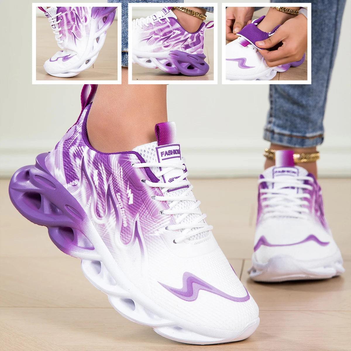 YRZL Womens Sneakers Lightweight Summer Woman Casual Sports Shoes Men Breathable Jogging Trainers Walking Tenis Ladies Shoes