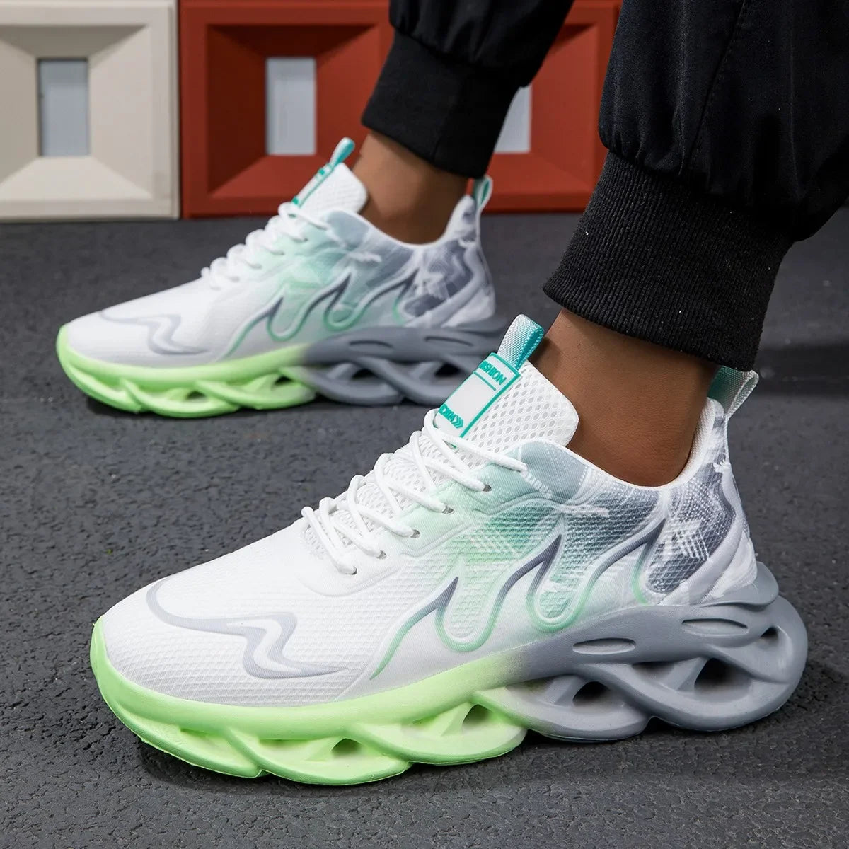 YRZL Womens Sneakers Lightweight Summer Woman Casual Sports Shoes Men Breathable Jogging Trainers Walking Tenis Ladies Shoes