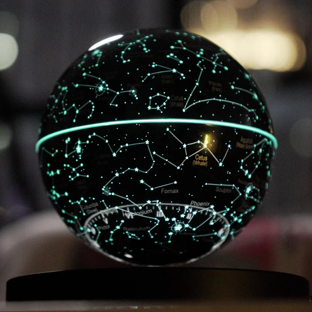 821Popular Magnetic Levitating Star Starry Bedroom Beside Lamp Rechargeable Floating Lights Christmas Gift Home Decoration