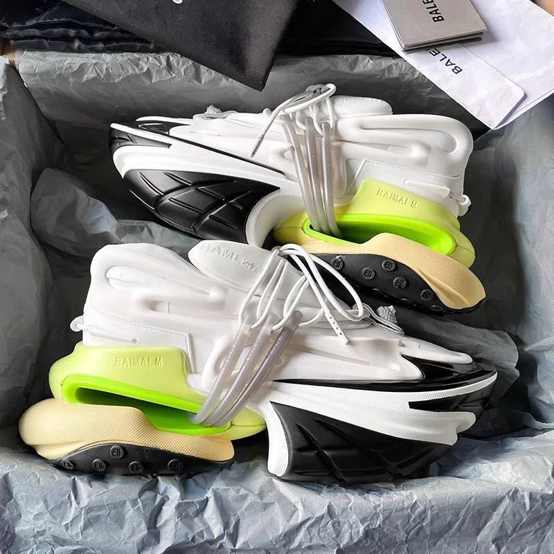2025 New Running Shoes Man Thick Bottom Sports and Leisure Shoe Women Anti Slip Walking Jogging Shoes Couples Sneakers Unisex