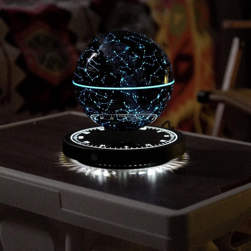 821Popular Magnetic Levitating Star Starry Bedroom Beside Lamp Rechargeable Floating Lights Christmas Gift Home Decoration