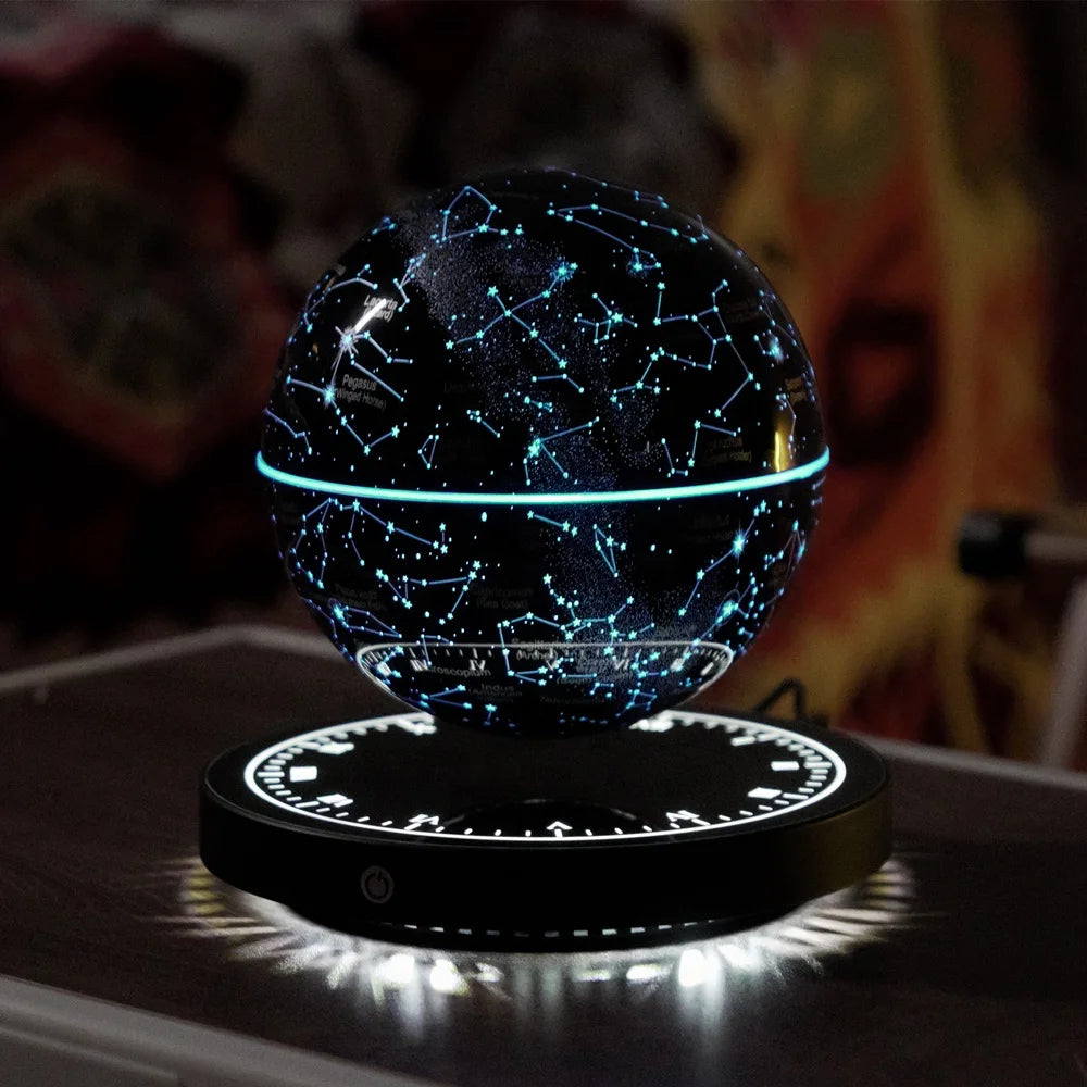 821Popular Magnetic Levitating Star Starry Bedroom Beside Lamp Rechargeable Floating Lights Christmas Gift Home Decoration