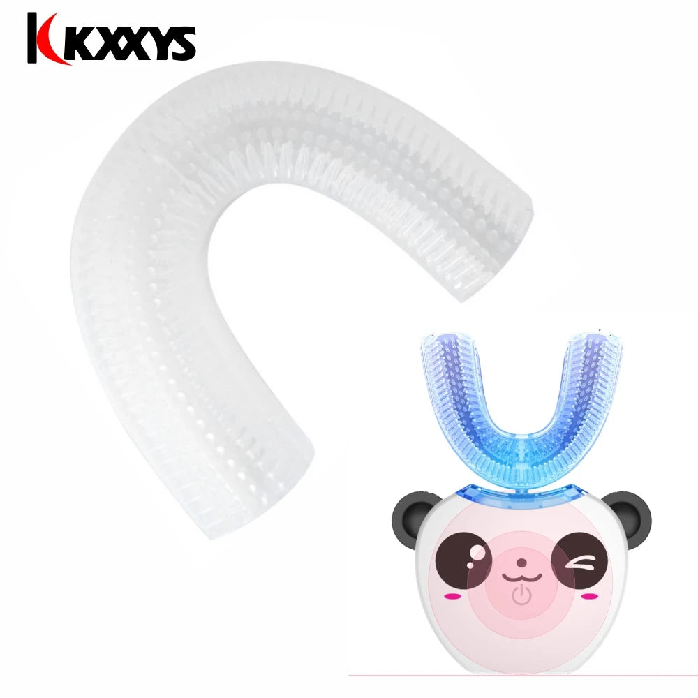 60 Degree U-shaped intelligent Automatic Toothbrush Replacement Head Tooth Whitening Silicone Soft Brush Heads For Adult and Chi
