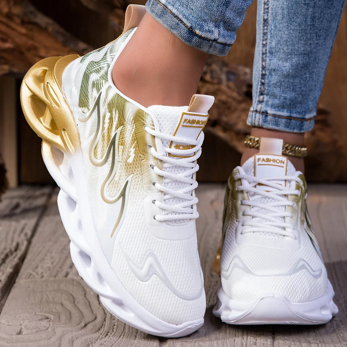 YRZL Womens Sneakers Lightweight Summer Woman Casual Sports Shoes Men Breathable Jogging Trainers Walking Tenis Ladies Shoes