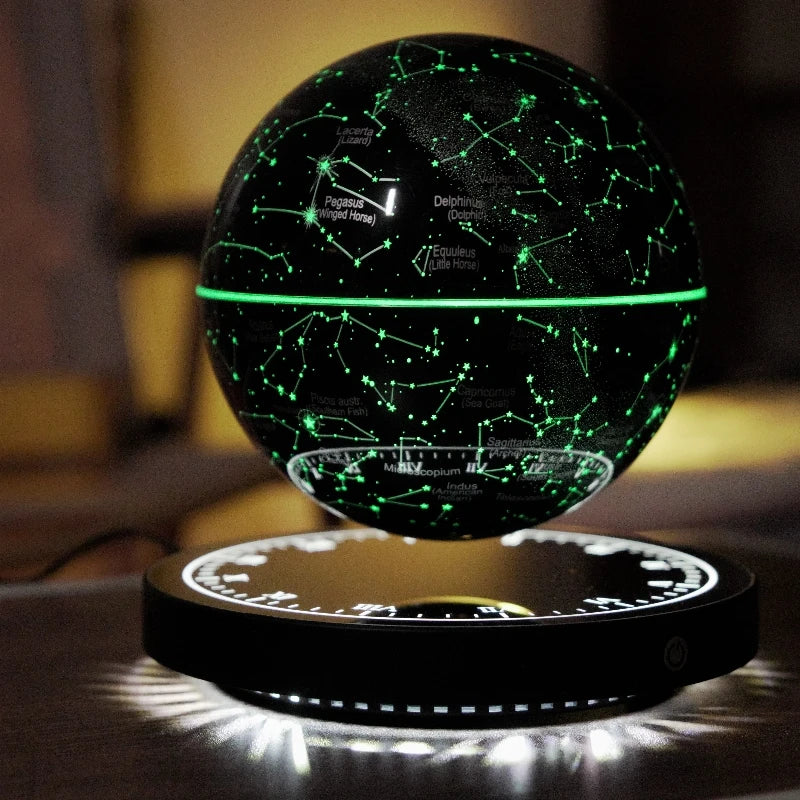 821Popular Magnetic Levitating Star Starry Bedroom Beside Lamp Rechargeable Floating Lights Christmas Gift Home Decoration