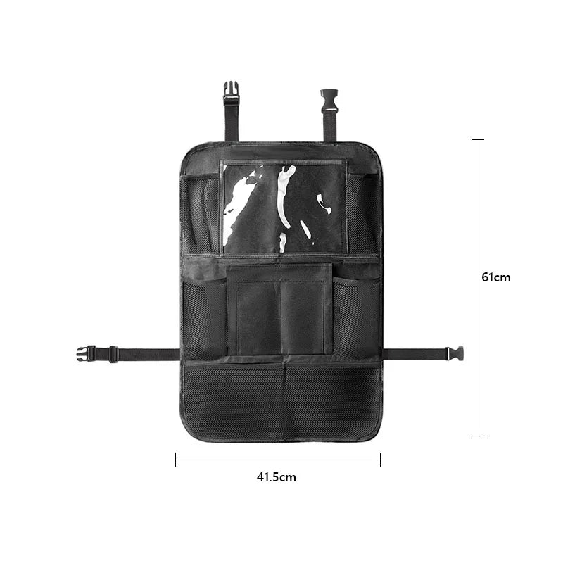 1Pcs Automobile Seat Back Storage Bag Car Seat Back Protector Cover Universal Car Back Seat Organizer with Storage Pockets