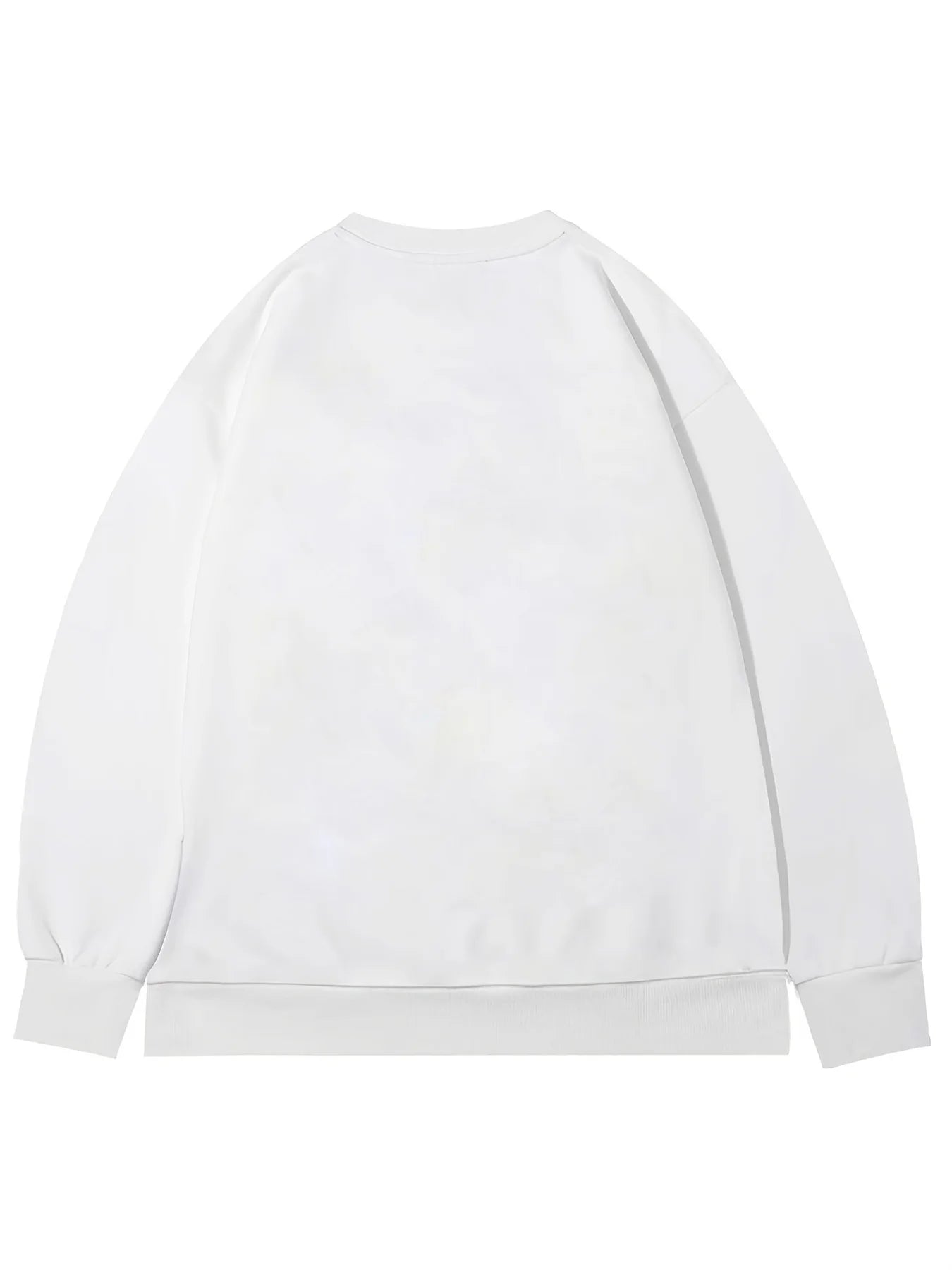 Men's autumn and winter fashionable casual loose Los Angeles letter graphic printed long sleeved round neck sweatshirt