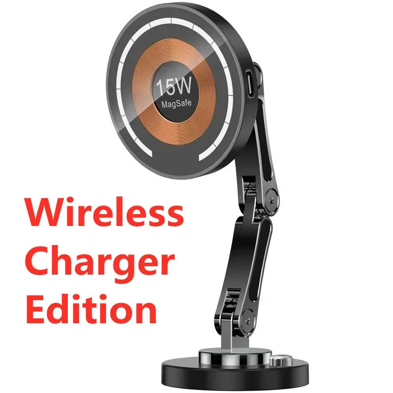 Car Magnetic Wireless Charger Stand Magnet Car Mount Fast Charging Station Phone Holder Bracket For Macsfae All smartphone