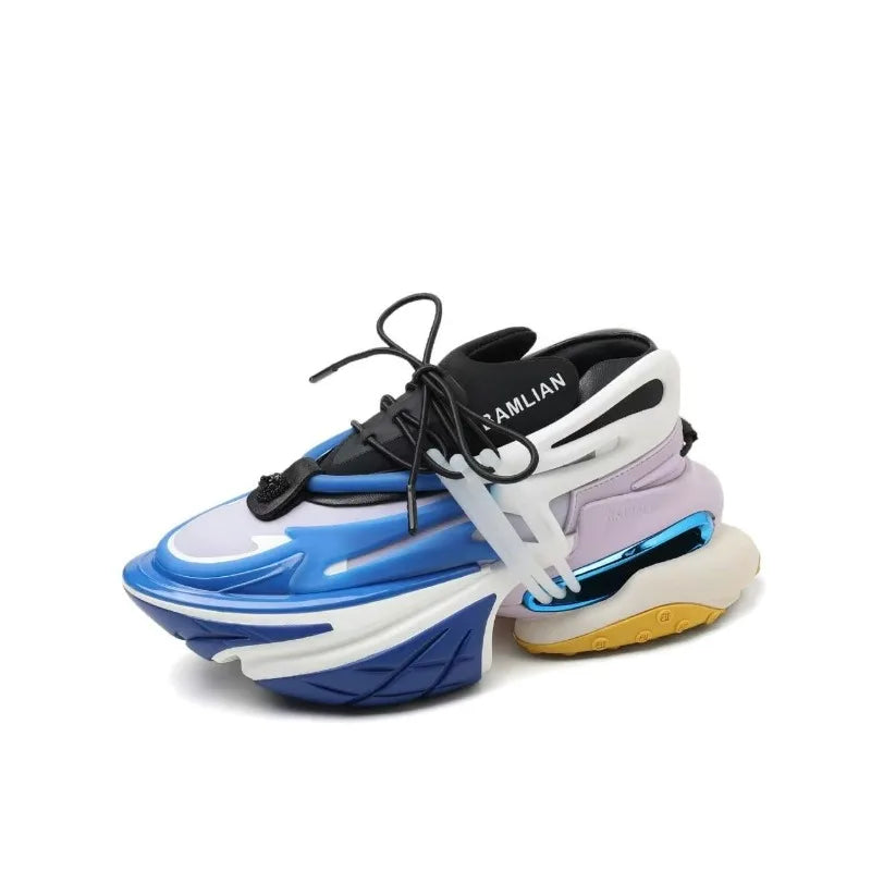 2025 New Running Shoes Man Thick Bottom Sports and Leisure Shoe Women Anti Slip Walking Jogging Shoes Couples Sneakers Unisex