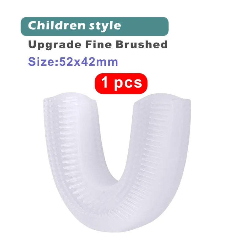 60 Degree U-shaped intelligent Automatic Toothbrush Replacement Head Tooth Whitening Silicone Soft Brush Heads For Adult and Chi