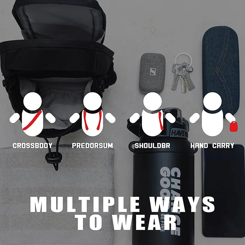 1PC Magnetic Water Bottle Bag - Gym-Specific Water Cup Holder With Strong Magnet For Outdoor Sports And Activities