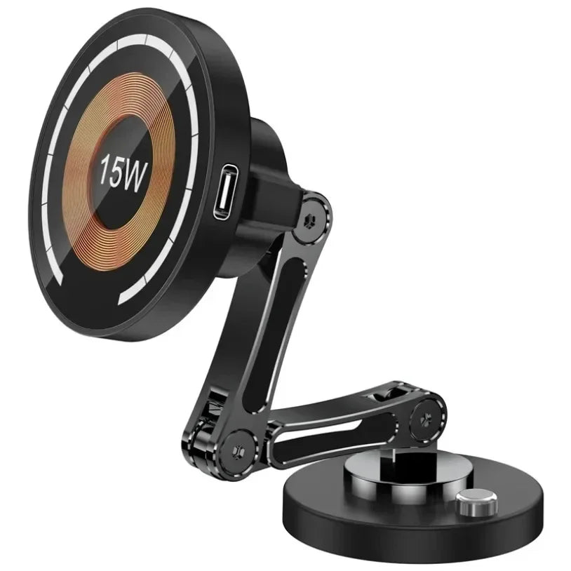 Car Magnetic Wireless Charger Stand Magnet Car Mount Fast Charging Station Phone Holder Bracket For Macsfae All smartphone