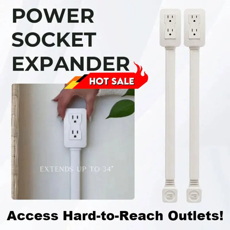 Multifunctional Bedside Table Power Outlet Rotates 180° Electrical Outlet Extender Adjustable Length Sofa Socket Expander