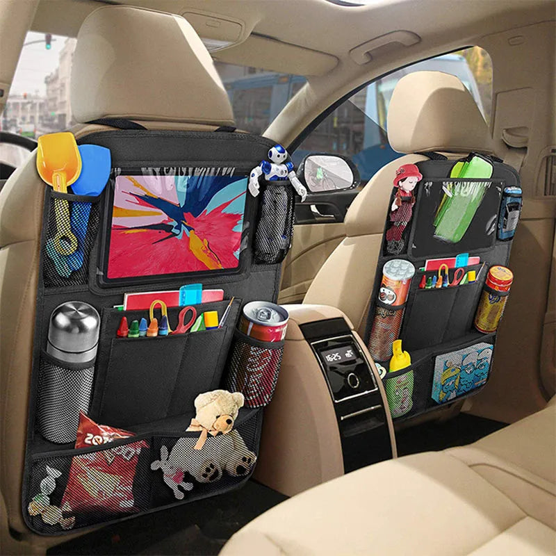 1Pcs Automobile Seat Back Storage Bag Car Seat Back Protector Cover Universal Car Back Seat Organizer with Storage Pockets