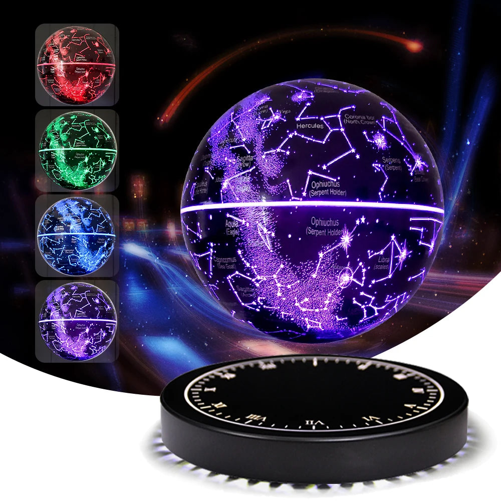 821Popular Magnetic Levitating Star Starry Bedroom Beside Lamp Rechargeable Floating Lights Christmas Gift Home Decoration