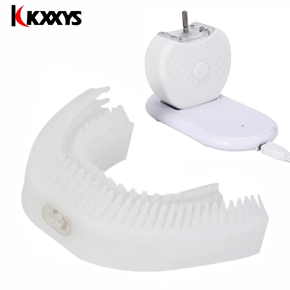 60 Degree U-shaped intelligent Automatic Toothbrush Replacement Head Tooth Whitening Silicone Soft Brush Heads For Adult and Chi