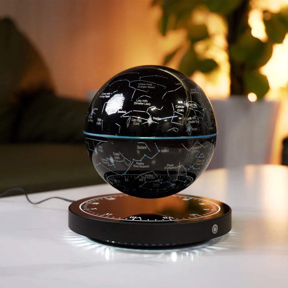 821Popular Magnetic Levitating Star Starry Bedroom Beside Lamp Rechargeable Floating Lights Christmas Gift Home Decoration