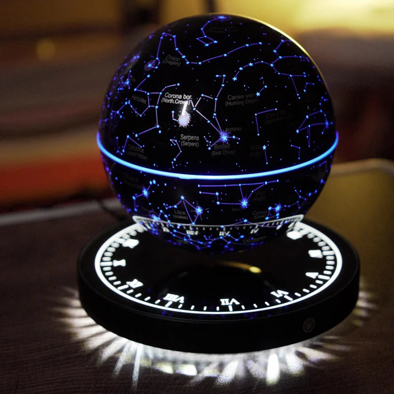 821Popular Magnetic Levitating Star Starry Bedroom Beside Lamp Rechargeable Floating Lights Christmas Gift Home Decoration
