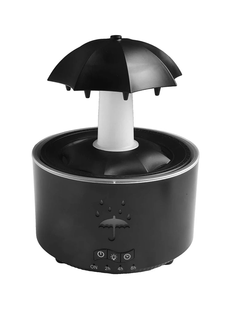 Cloud Rain Humidifier Raindrop Aromatherapy Essential Oil Diffuser Night Light Fountain Water Drop Sound 7 Colors LED Diffuser
