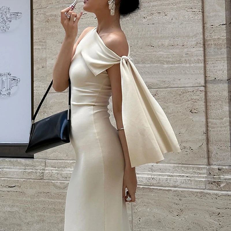 Candyhot Sexy Solid O-Neck Sleeveless Casual Fashion Dress Y2K Summer Slim Fit Piece Maxi Dress Evening Dresses Women's Clothing