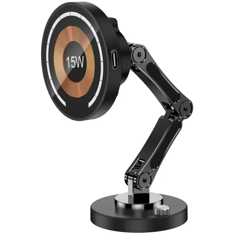 Car Magnetic Wireless Charger Stand Magnet Car Mount Fast Charging Station Phone Holder Bracket For Macsfae All smartphone