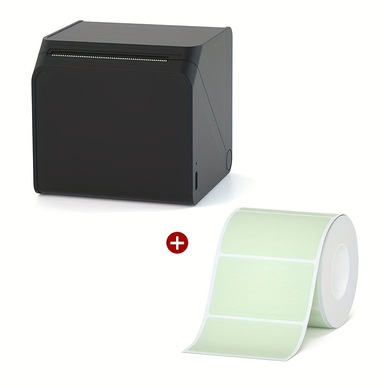 [Portable Label Printer] Portable Label Printer, Inkless Thermal Compact Printer | Connects to Smartphones And Computers, Suitable for Home, Office, Factory, Warehouse, Can Paste Express Face Sheets