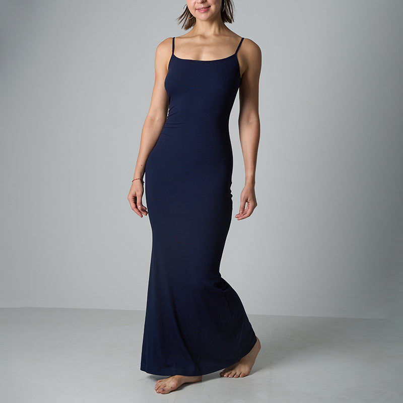 Soft Lounge Ribbed Modal Long Dress