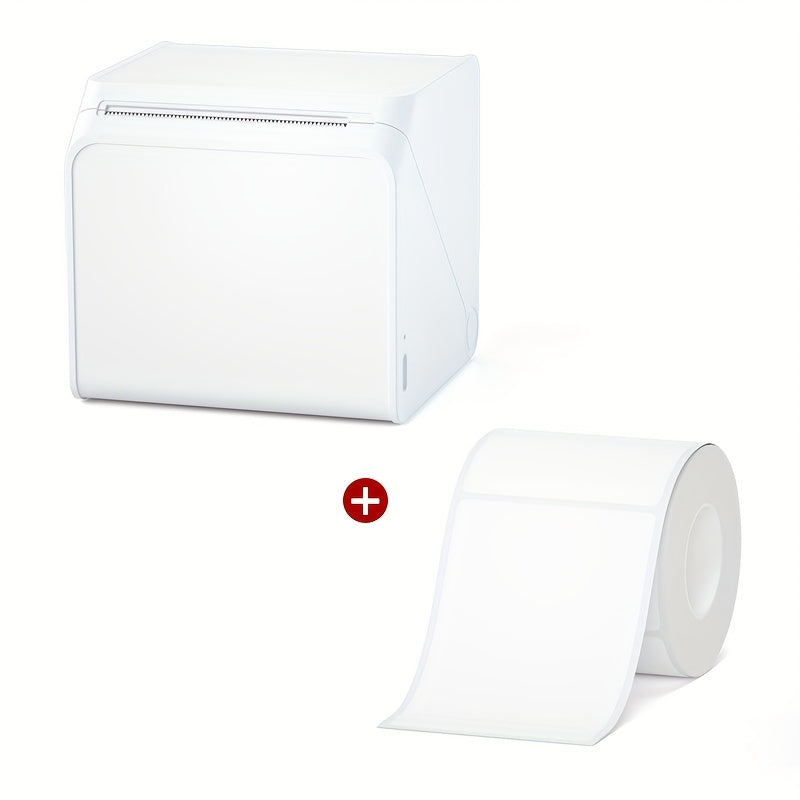 [Portable Label Printer] Portable Label Printer, Inkless Thermal Compact Printer | Connects to Smartphones And Computers, Suitable for Home, Office, Factory, Warehouse, Can Paste Express Face Sheets