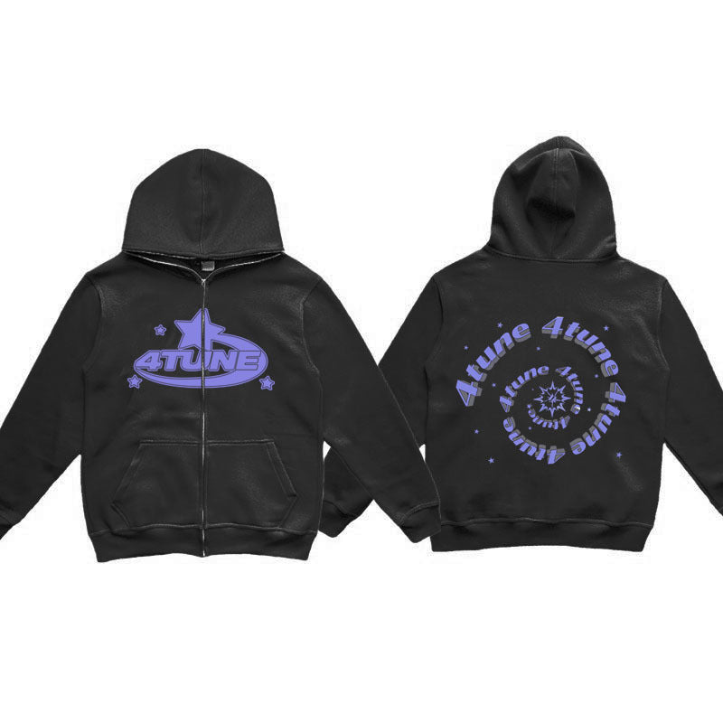 American retro casual hoodie and sweatshirt