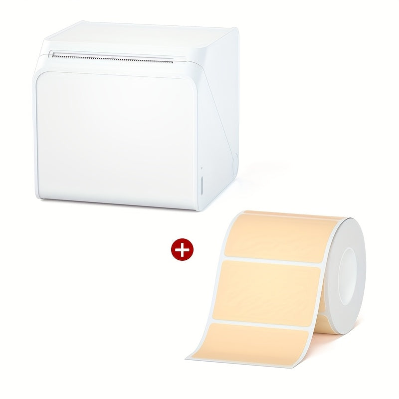 [Portable Label Printer] Portable Label Printer, Inkless Thermal Compact Printer | Connects to Smartphones And Computers, Suitable for Home, Office, Factory, Warehouse, Can Paste Express Face Sheets