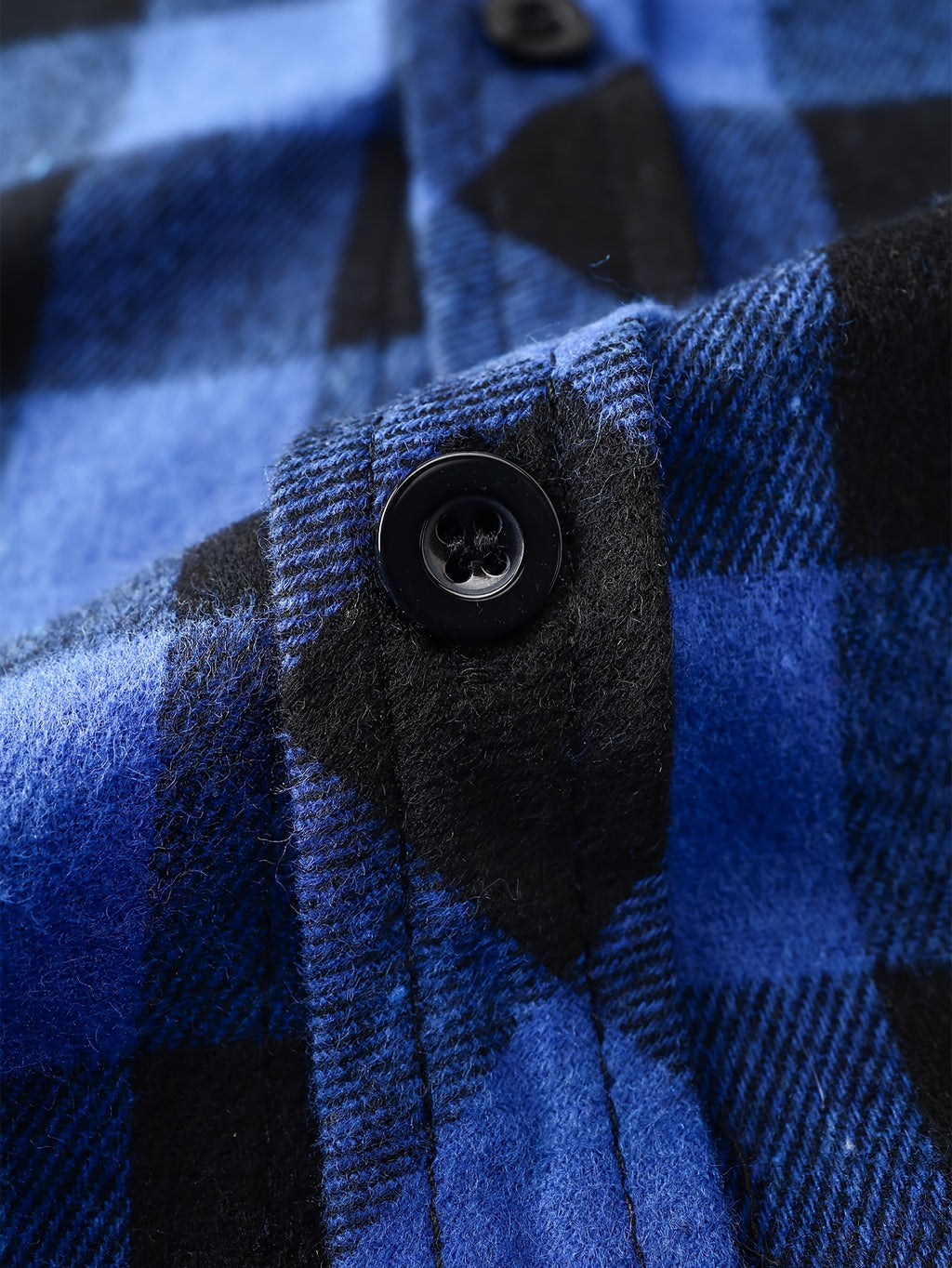 Long Sleeve Casual Regular Fit Button Up Hooded Shirts Jacket, Plaid Shirt Coat For Men